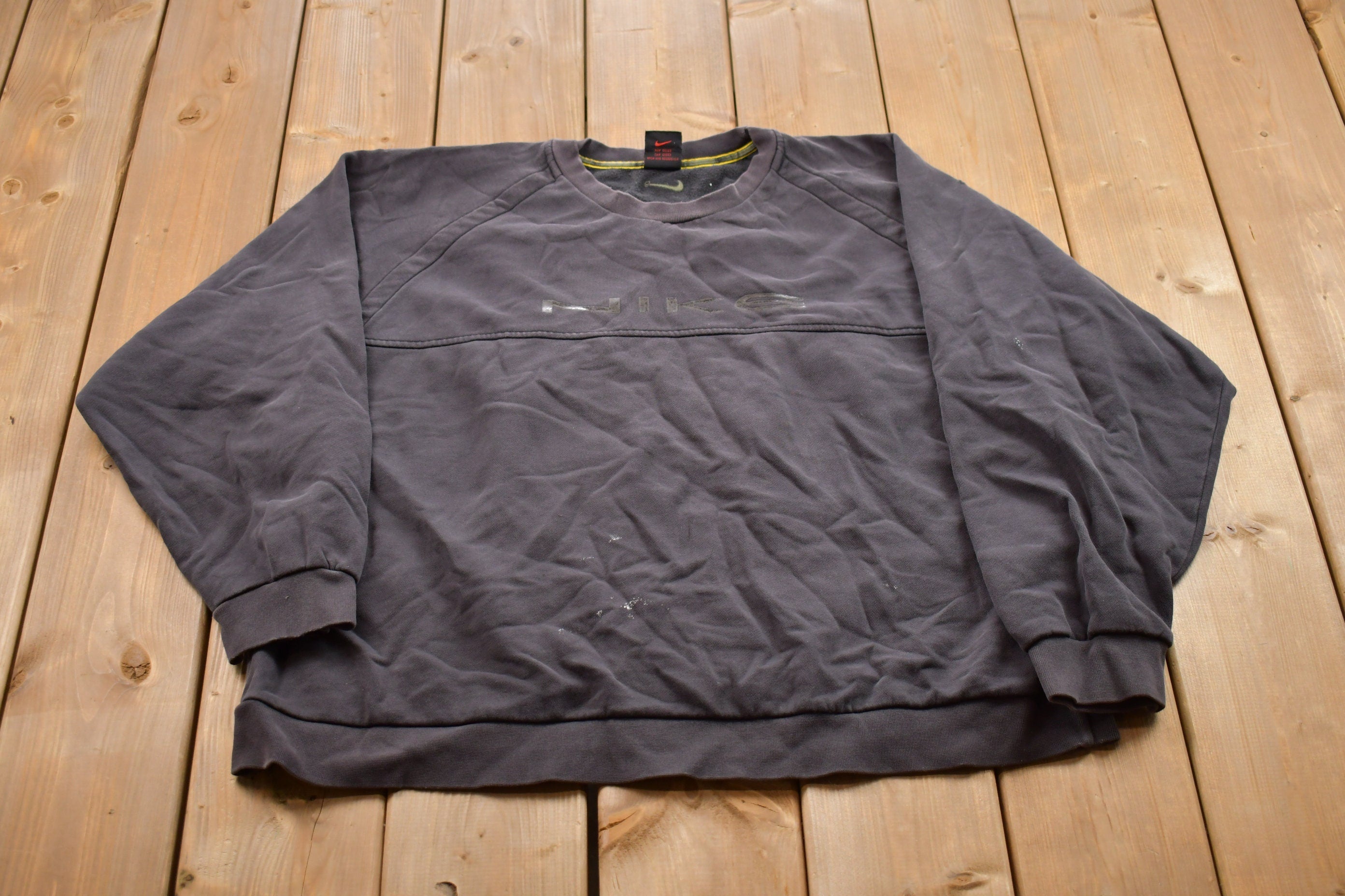 Vintage 1990s Nike Embroidered Mini Swoosh Crewneck Sweatshirt