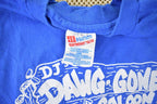 Vintage 1990s DJ Dawg Gone Saloon Williamstown MO Souvenir Travel T Shirt Made In USA