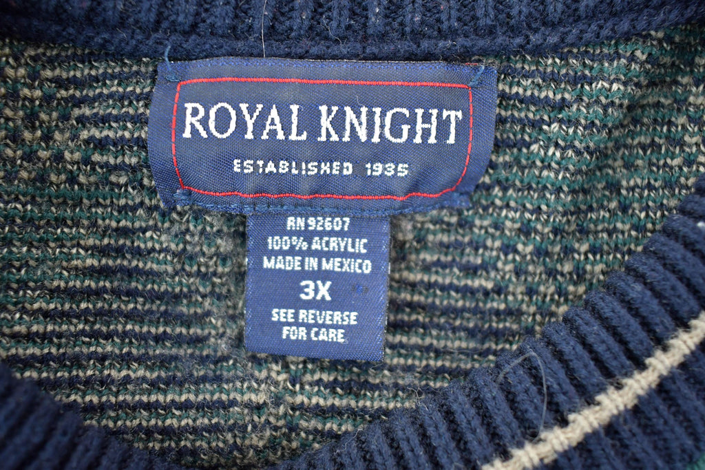 Vintage 1990s Royal Knight Knit Crewneck Sweater