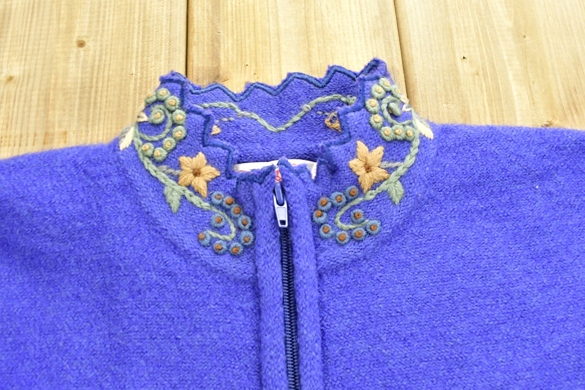 Vintage 1980's 100% Wool Knit Sweater