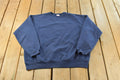 Vintage 1990s Hanes Her Way Blank Blue Crewneck Sweatshirt Women's XL