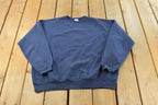 Vintage 1990s Hanes Her Way Blank Blue Crewneck Sweatshirt Women's XL