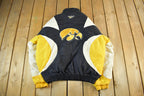 Vintage 1990s University of Iowa Hawkeyes Anorak Jacket Men's Large  Embroidered  Varsity Jacket  Sportswear  Americana