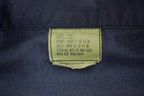 Vintage 1990s Blank Navy Military Button Up Jacket