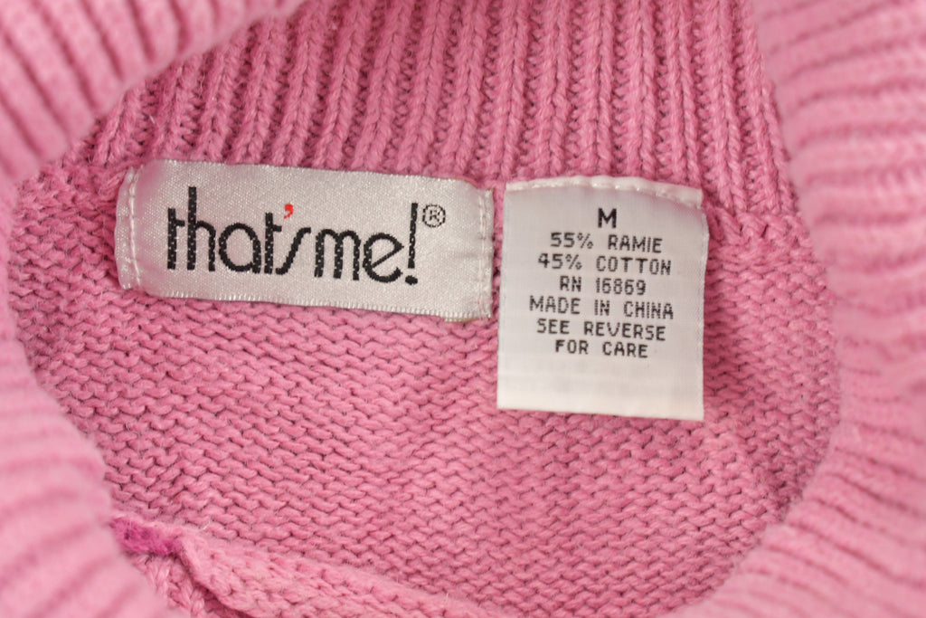 Vintage 1990s Floral Mock Neck Crewneck Sweatshirt