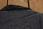 Vintage 1980s Cricketeer Herringbone Fur Collar Over Coat