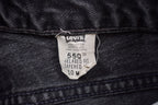 Vintage 1990s Levi's 550 Red Tab Black Denim Jeans Size 25 x 30