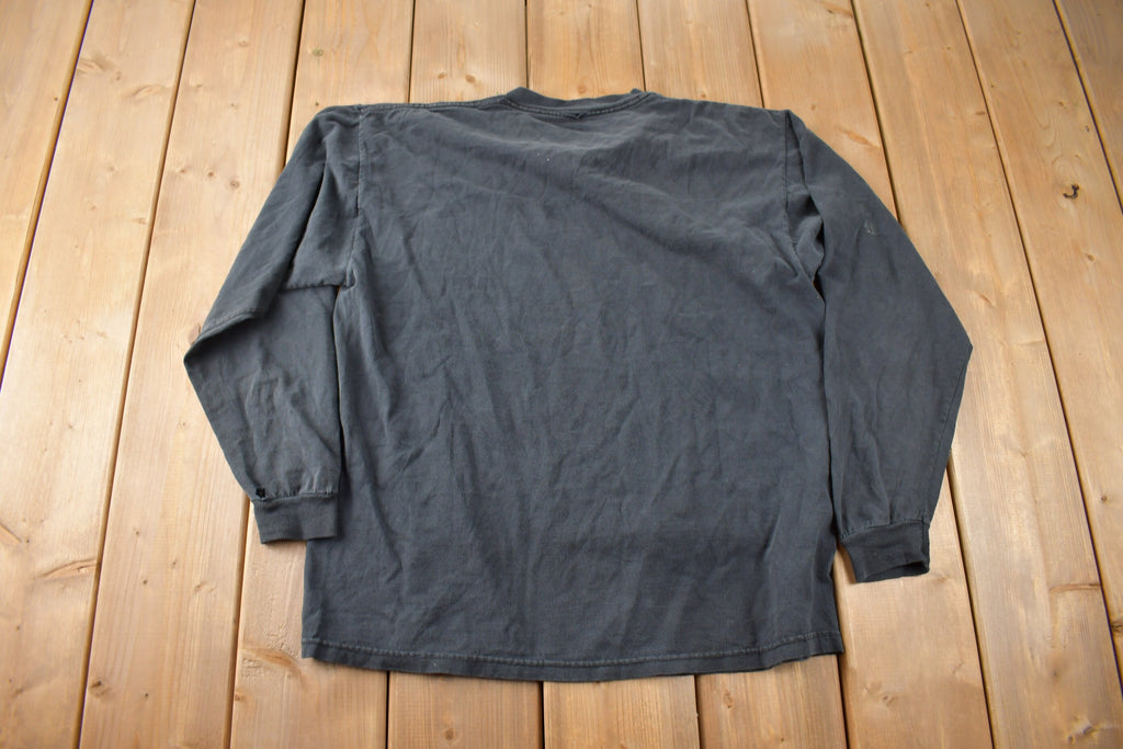 Vintage 1990s Dragon Graphic Long Sleeve T Shirt Size ML