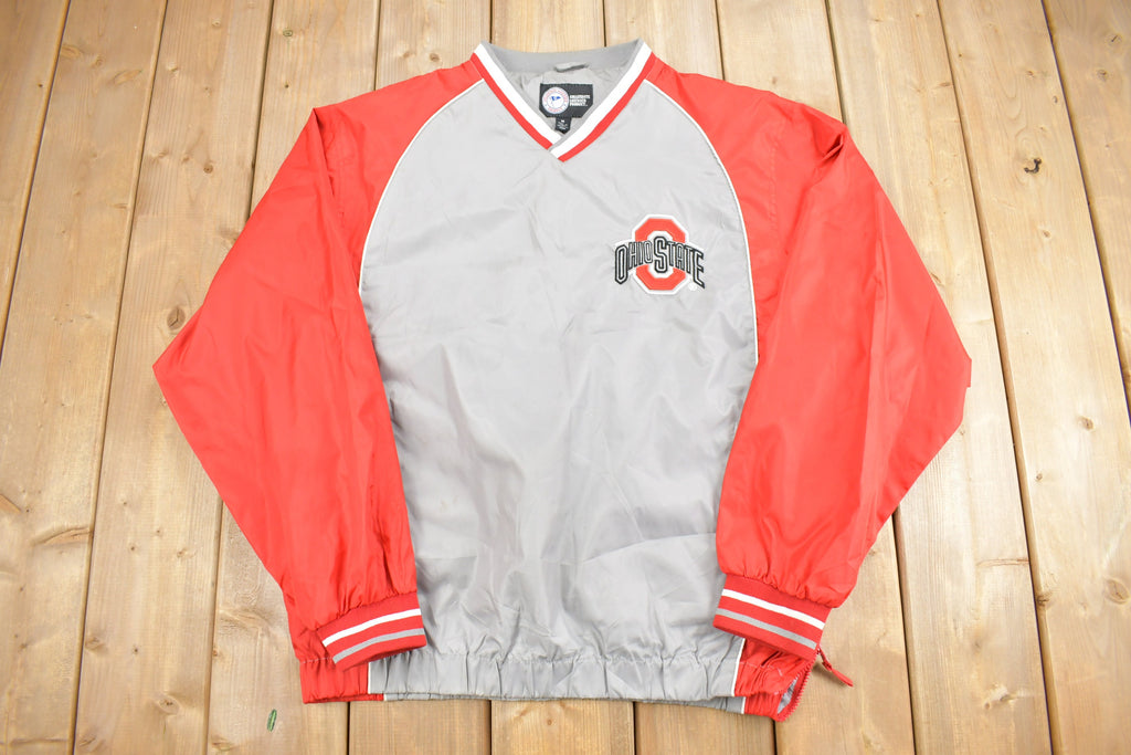 Vintage 1990s Ohio State University Buckeyes Collegiate Pullover Windbreaker