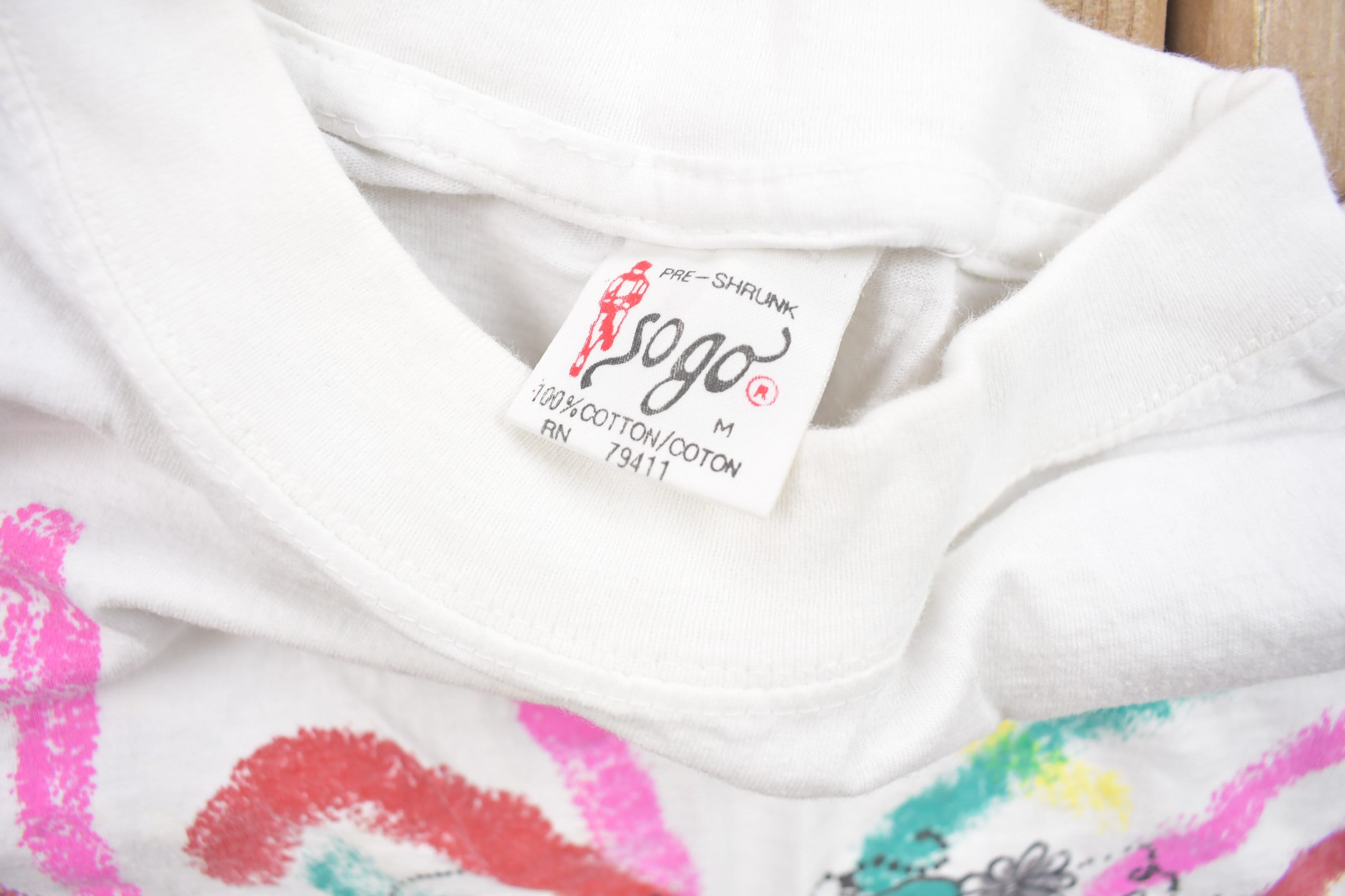 Vintage 1990s Floral Graphic T Shirt