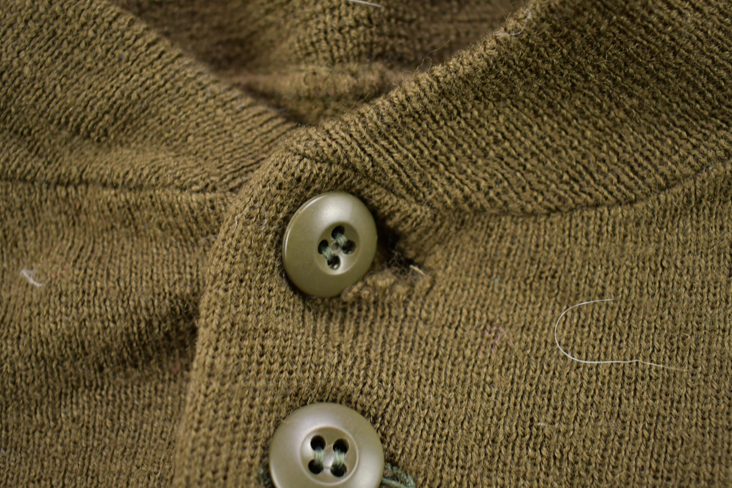 Vintage 1990s Knitted Quarter Button Sweater