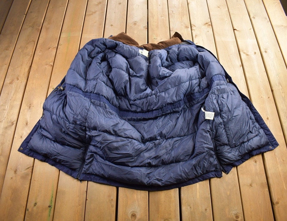 Vintage 1980s LL Bean Goose Down Winter Jacket Size XL