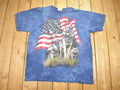 Vintage 2001 Tie Dye American Wolf Graphic T Shirt