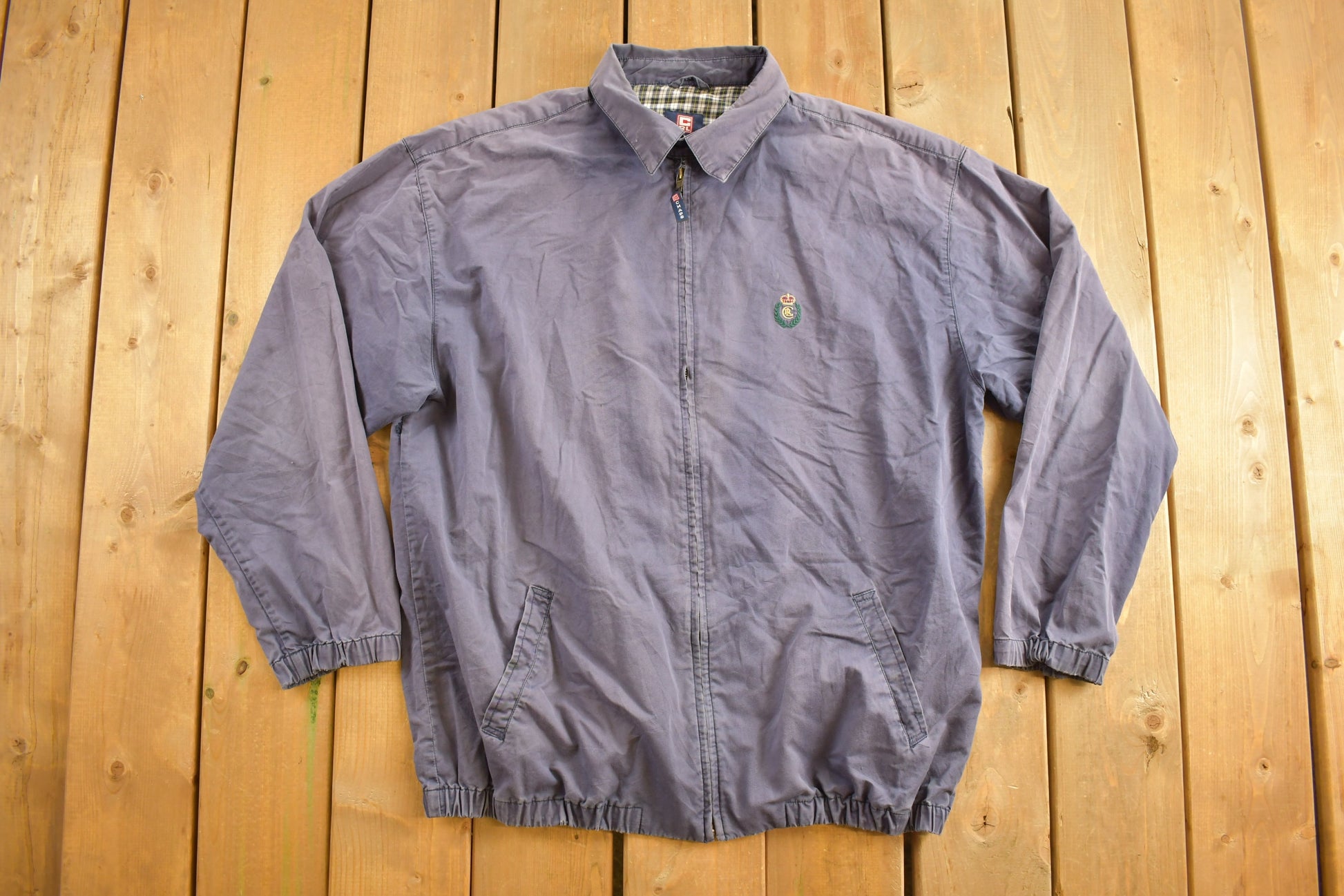 Vintage 1990s Chaps Ralph Lauren Harrington Windbreaker Jacket / Embroidered / Vintage Polo / Streetwear / Light Jacket
