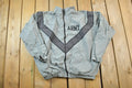 Vintage Army Reflective Military Full Zip Windbreaker Jacket