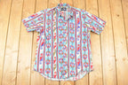 Vintage 1990s Wrangler Western Button Up Shirt Men's L