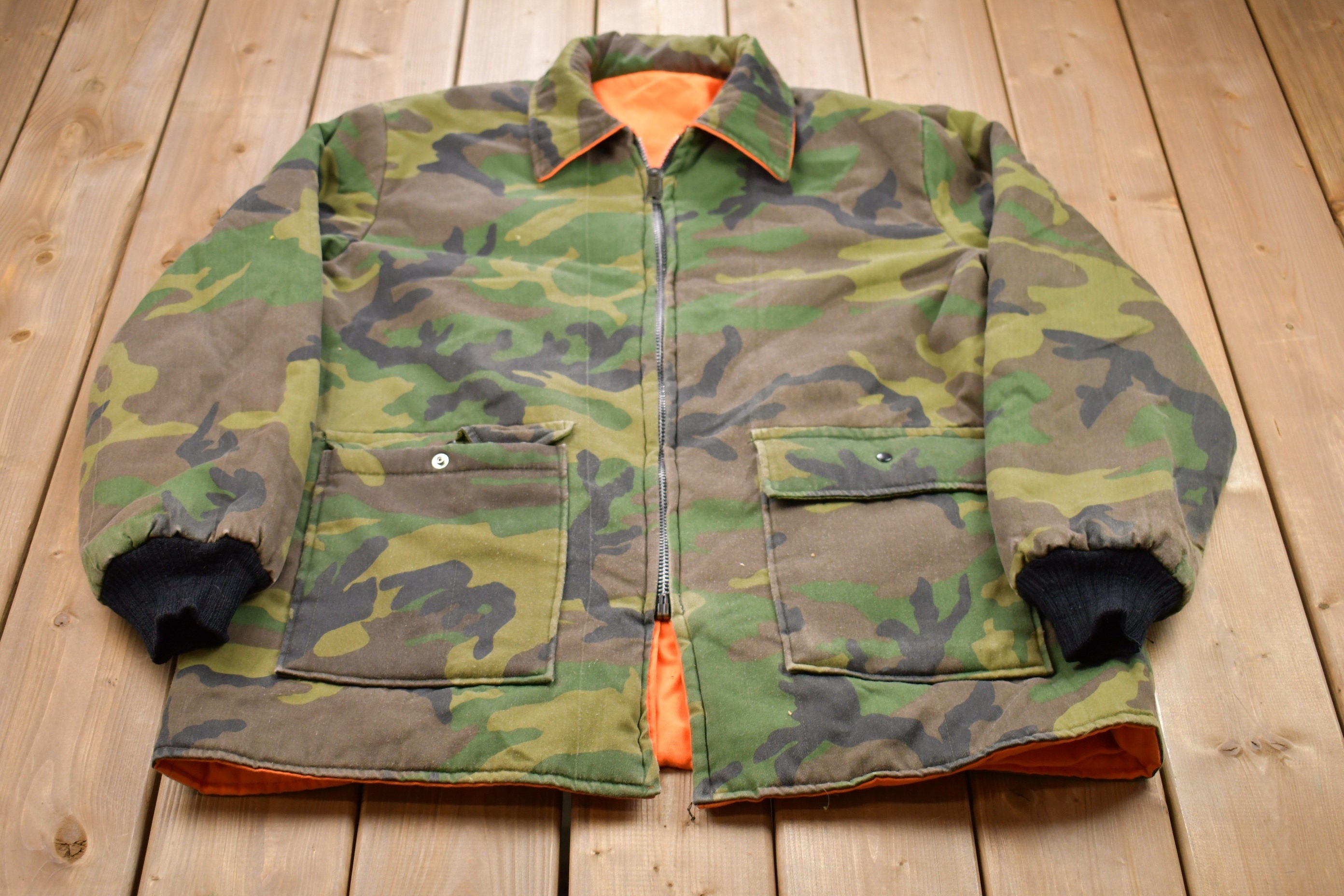 Vintage 1990s Camo Full Zip Jacket