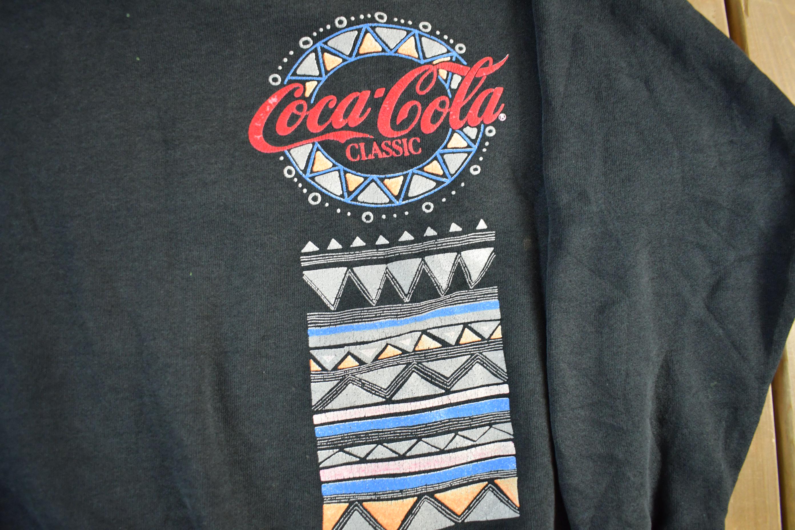 Vintage 1989 Coca Cola Beach Volleyball Crewneck Sweatshirt Men's Small