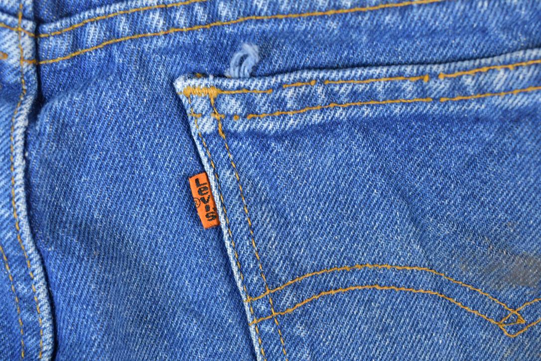 Vintage 1990s Levi Strauss Orange Tab Denim Jeans Size 34 x 32