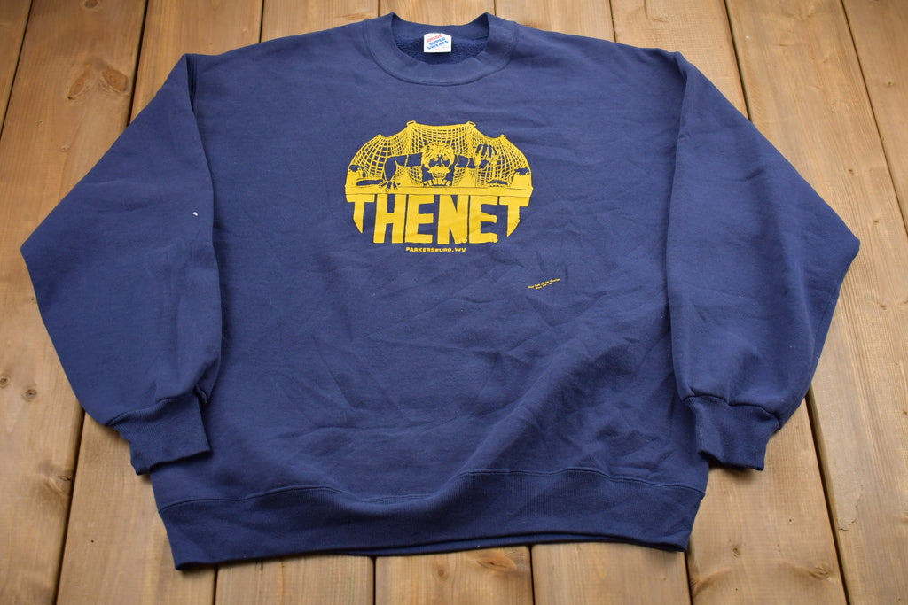 Vintage 1990s The Net Parkersburg West Virginia Crewneck Sweatshirt