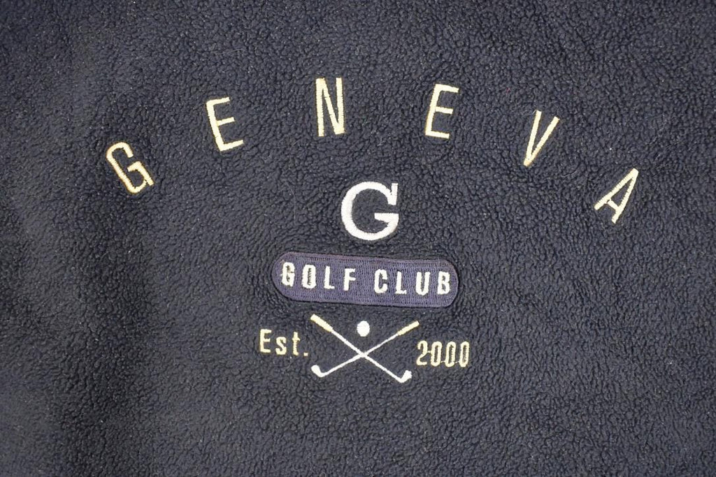 Vintage 1990s Geneve Golf Club Reverse Cotton Embroidered Crewneck Sweatshirt Mens L