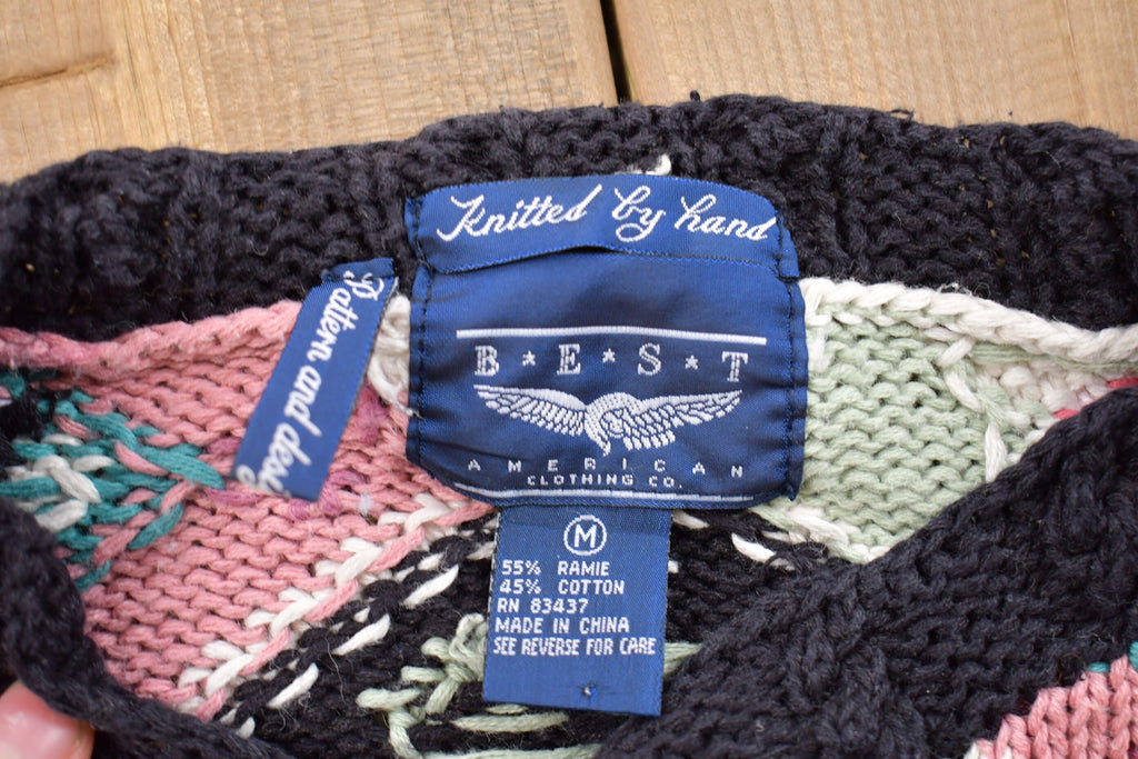 Vintage 1990s Best American Abstract Knitted Sweater