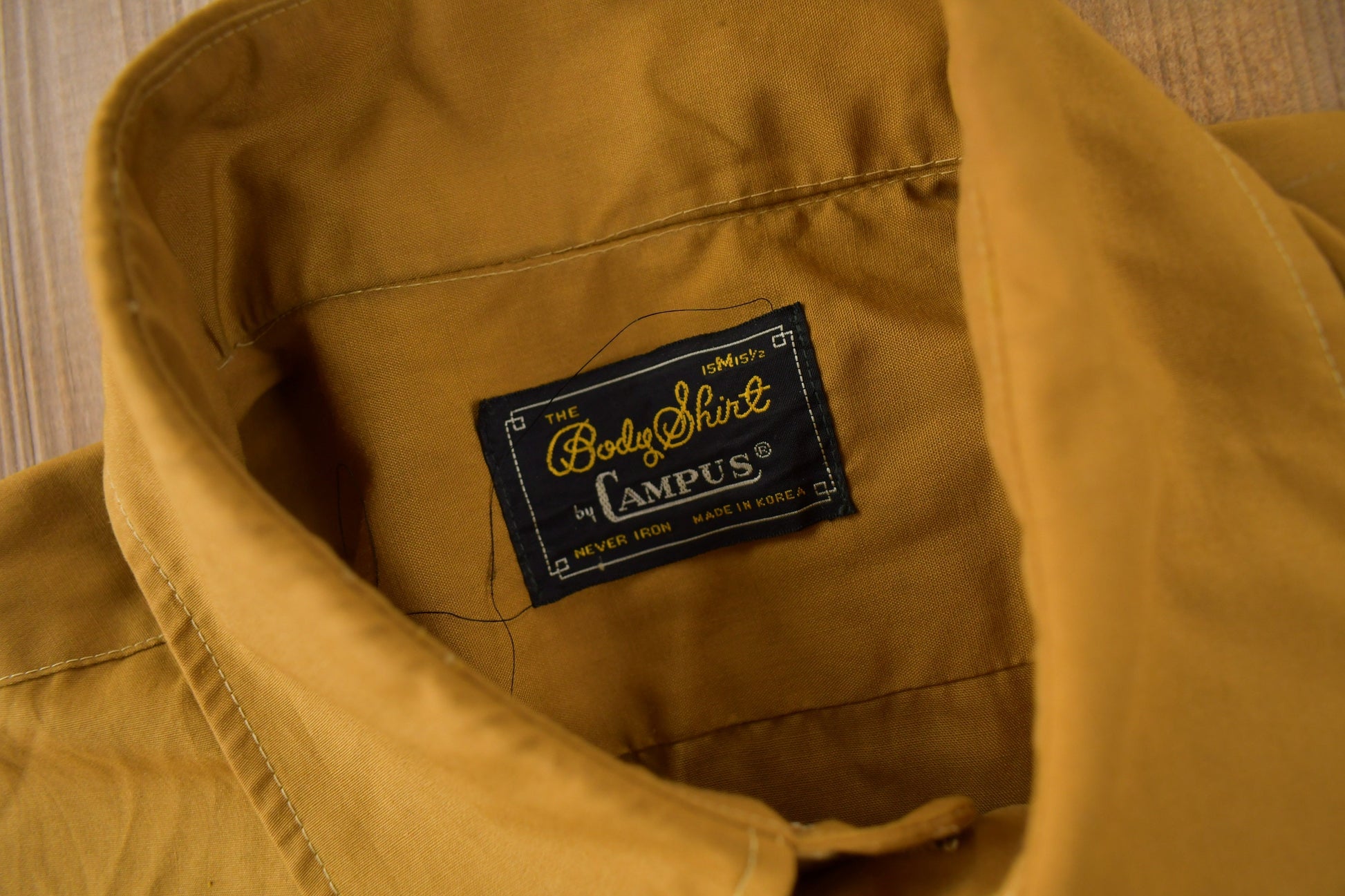 True Vintage 1970s Body Shirt By Campus Button Up Dress Shirt