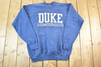 Vintage 1990s Duke University Crewneck Mens XL  Vintage Collegiate  Made In USA  90s College Crewneck  Preppy Sportswear