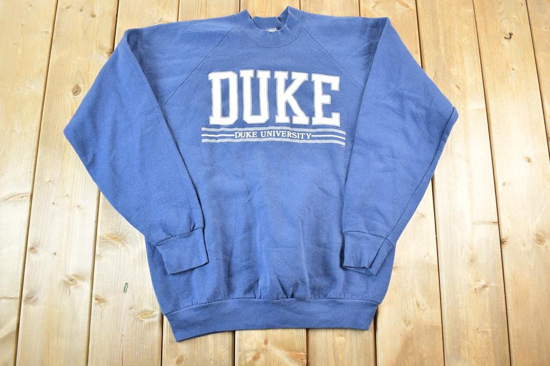 Vintage 1990s Duke University Crewneck Mens XL  Vintage Collegiate  Made In USA  90s College Crewneck  Preppy Sportswear