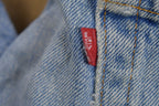 Vintage 1990s Levi's 565 Red Tab Denim Jeans Size 38 x 30 / Blue / Light Wash / Vintage Denim / Made In USA / 90s Levi's / Distressed