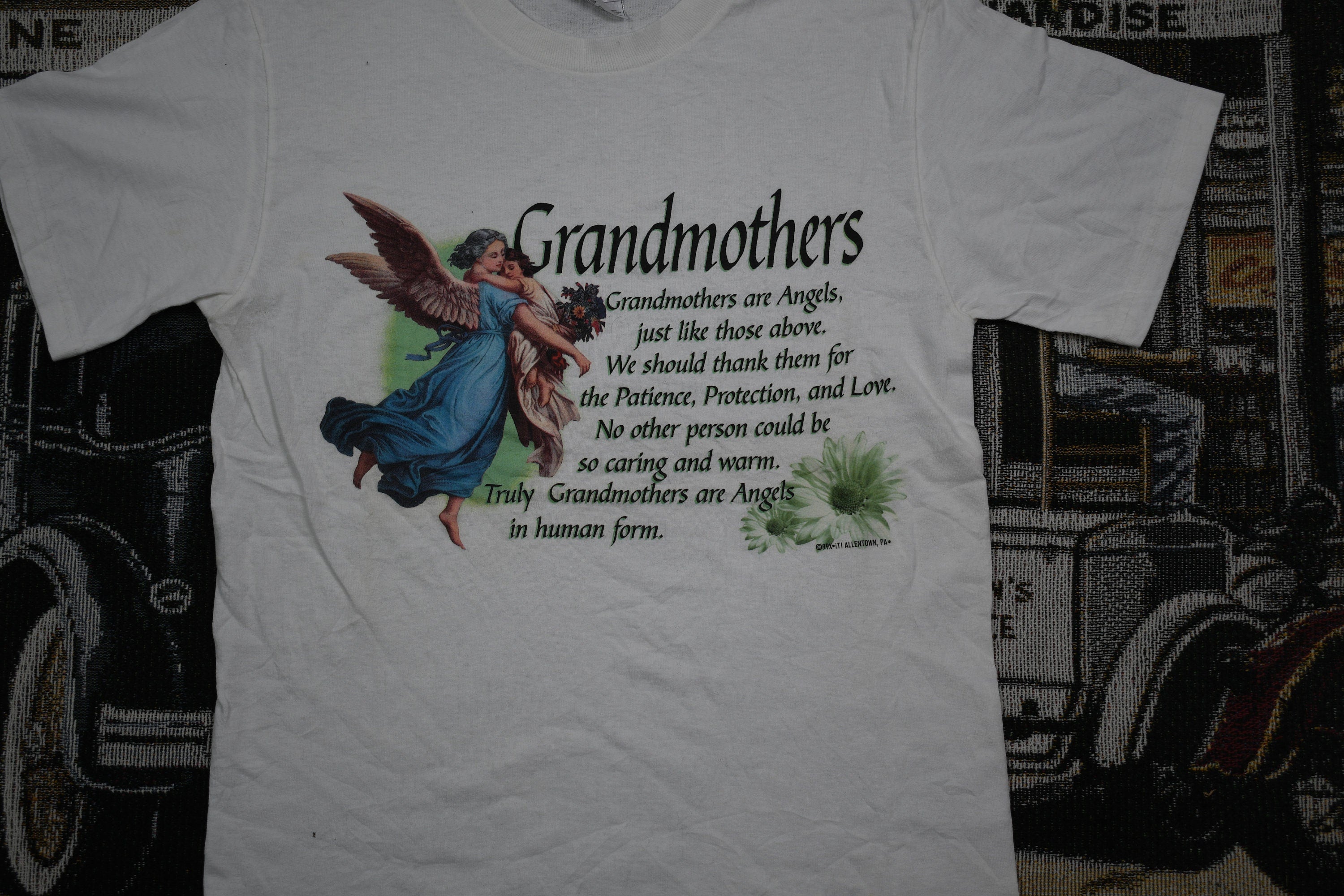 Vintage 1990s Grandmothers Theme Poem Graphic T Shirt