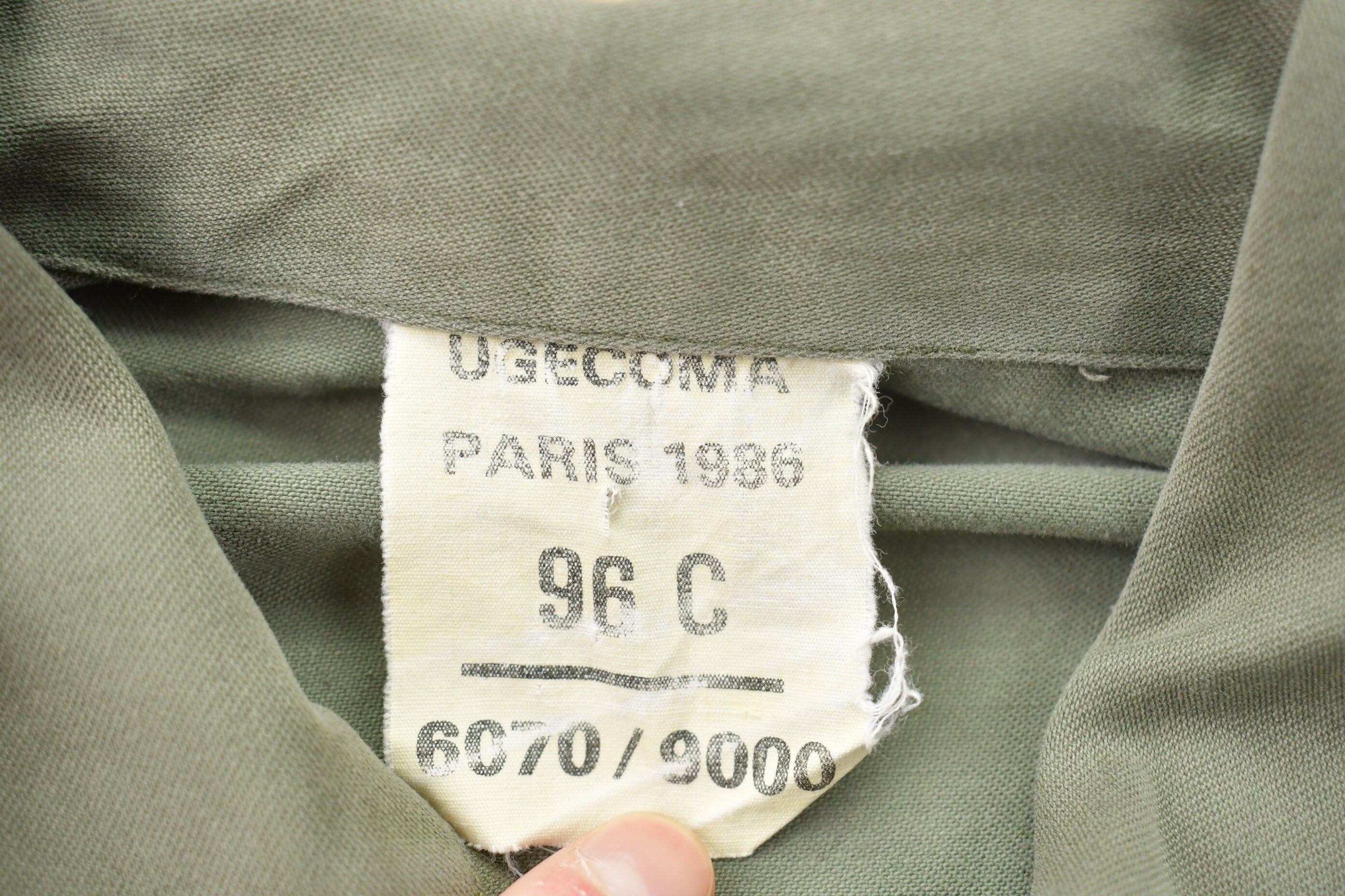 Vintage 1986 Soul Sister Afro Print Paris Military Jacket