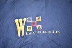 Vintage 1990s Wisconsin Embroidered Crewneck Sweatshirt