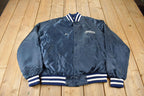 Vintage 1990s Goodyear Aero Space Snap Button Satin Jacket Made In USA
