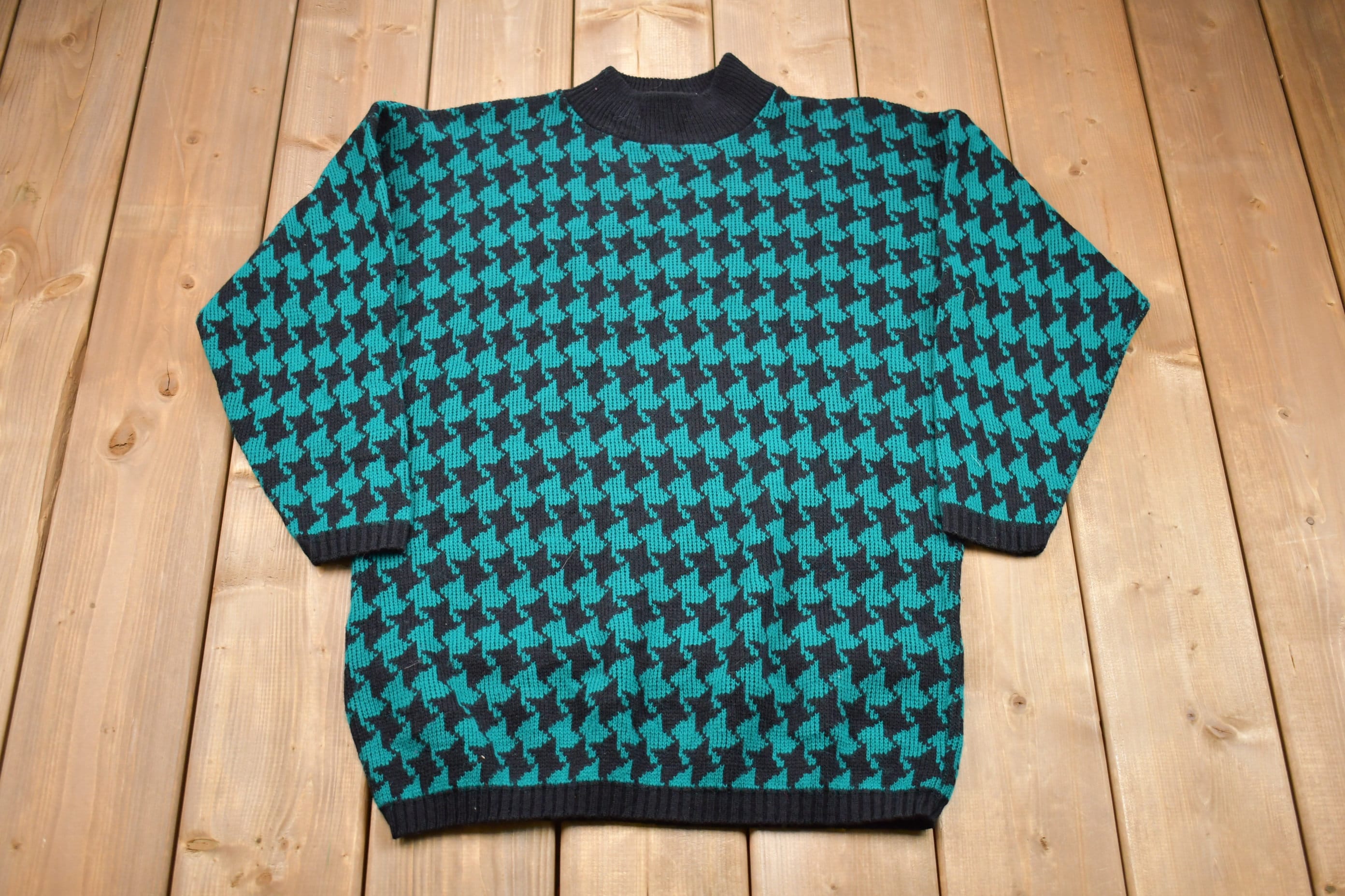 Vintage 1990s Kate Collins Made In USA Knitted Sweater
