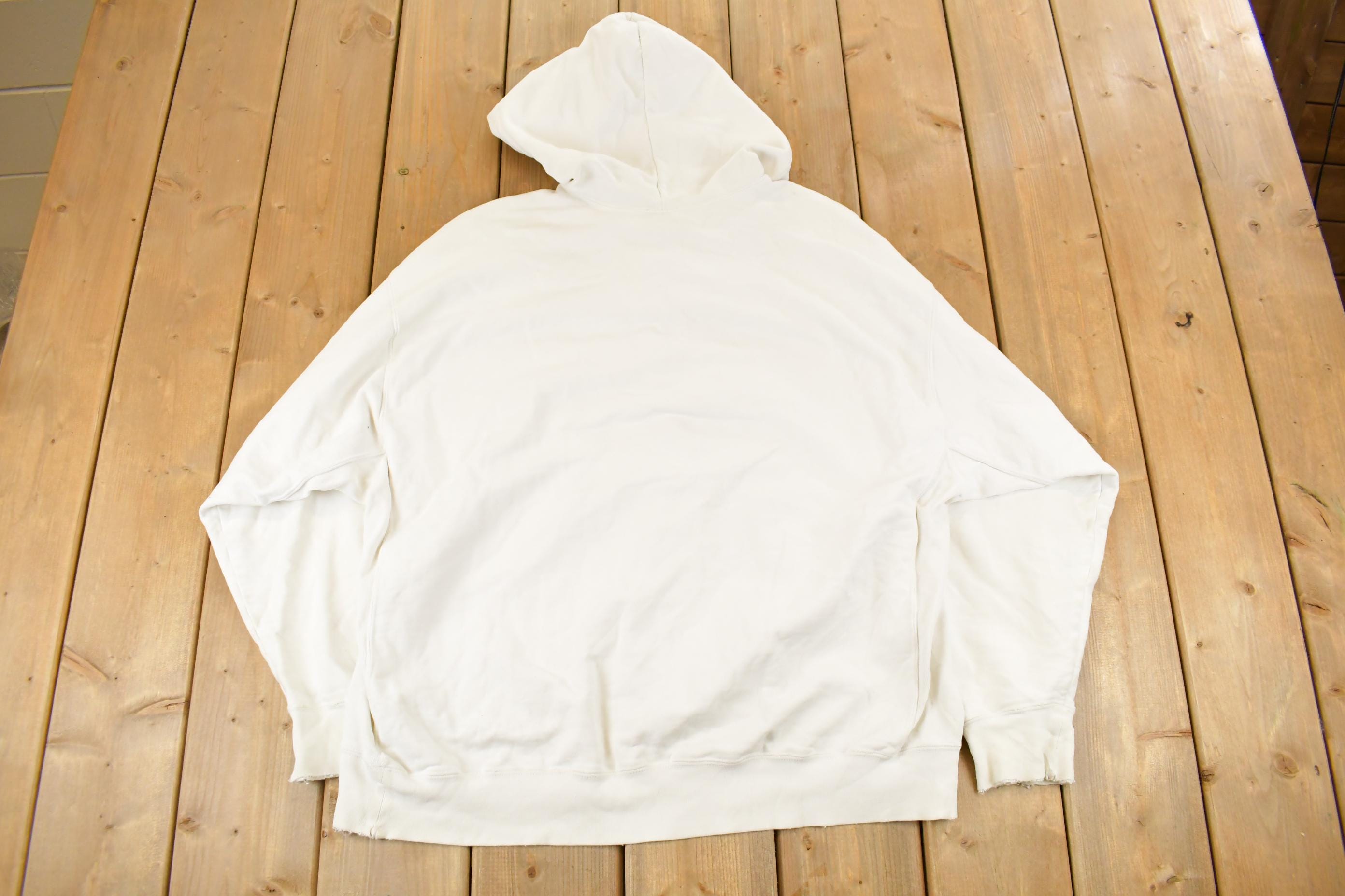 Vintage 1990s Nike Mini Swoosh Quarter Zip Hoodie Men's 2XL
