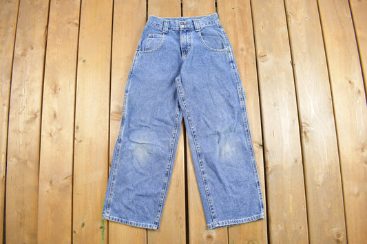 Vintage 1980s Lee Authentic Youth Carpenter Jeans Size 21 x 22.5 / Vintage Denim / Vintage Lee / Workwear / 80s Denim / Children