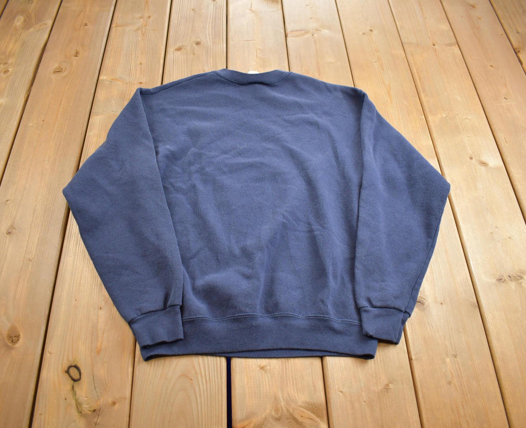 Vintage 1990s Happy Holidays Christmas Lee Heavyweight Crewneck Sweatshirt Made In USA