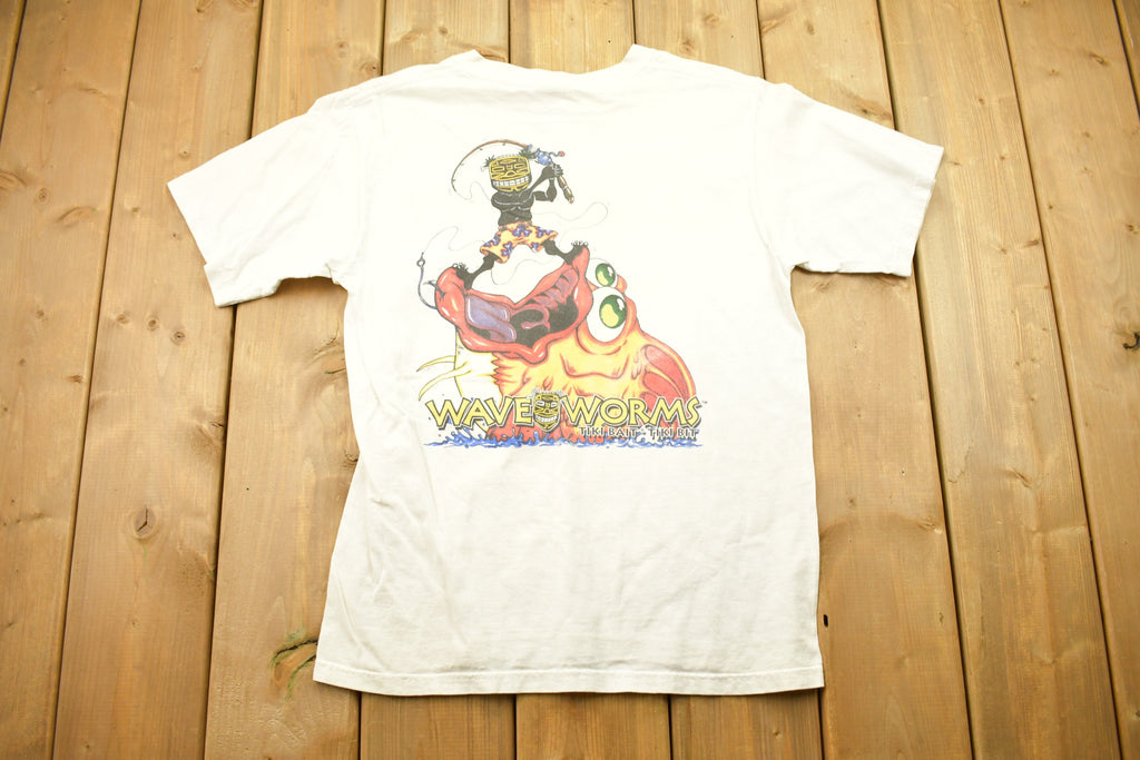 Vintage 1990s Wave Worms Tiki Bait T-Shirt