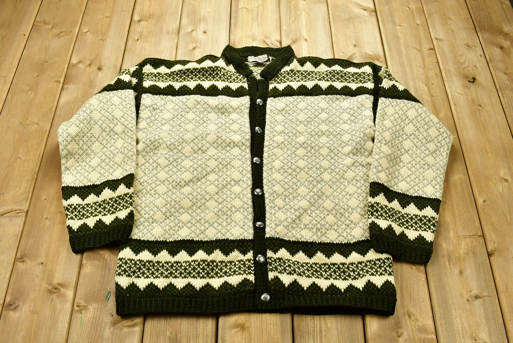Vintage 1970s Peril Design 100% Wool Knitted Sweater