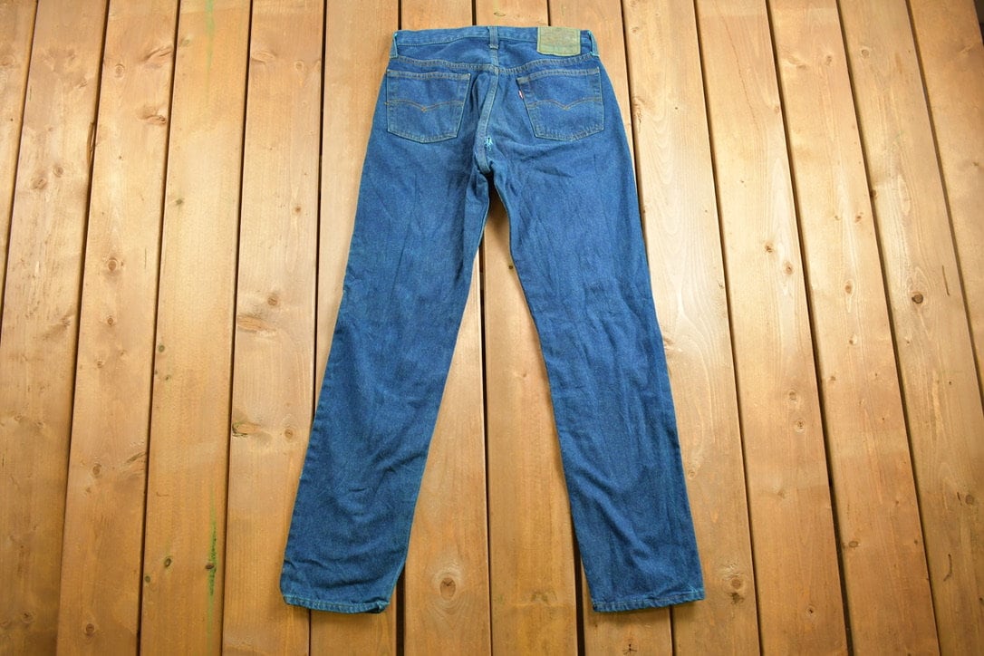 Vintage 1980s Blue Dyed Levi's Red Tab Denim Jeans Size 30 x 30.5