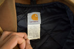 Vintage 1990s Distressed Carhartt Quilt Lined Jacket Vest Mens Large