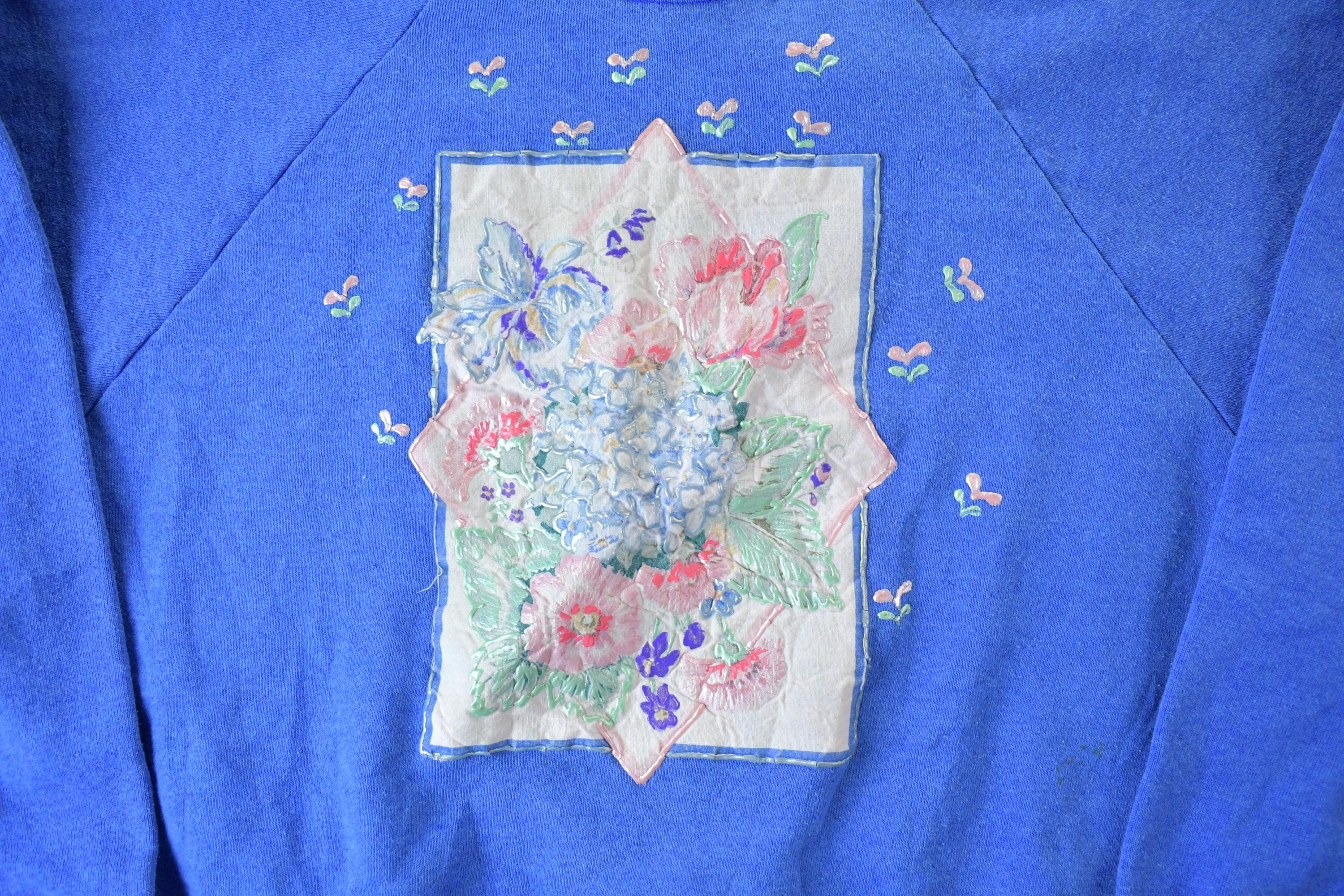 Vintage 1990s Floral Crewneck