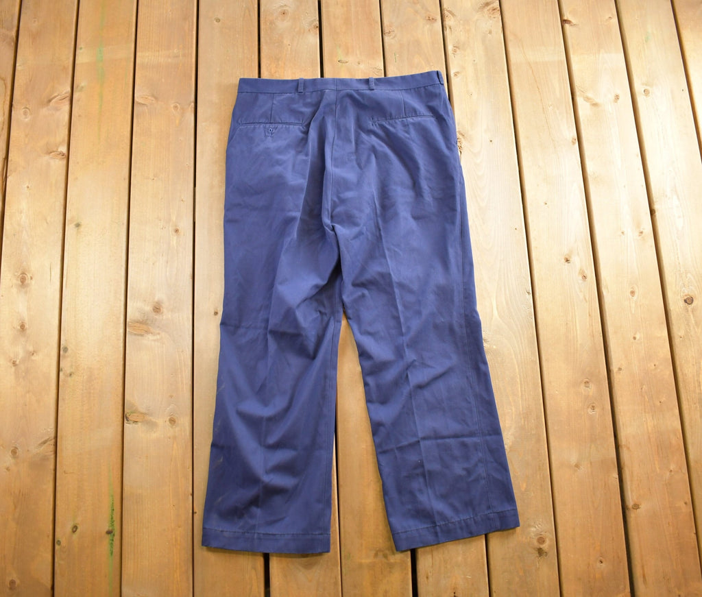 Vintage 1980s Blue Slacks Size 38x30