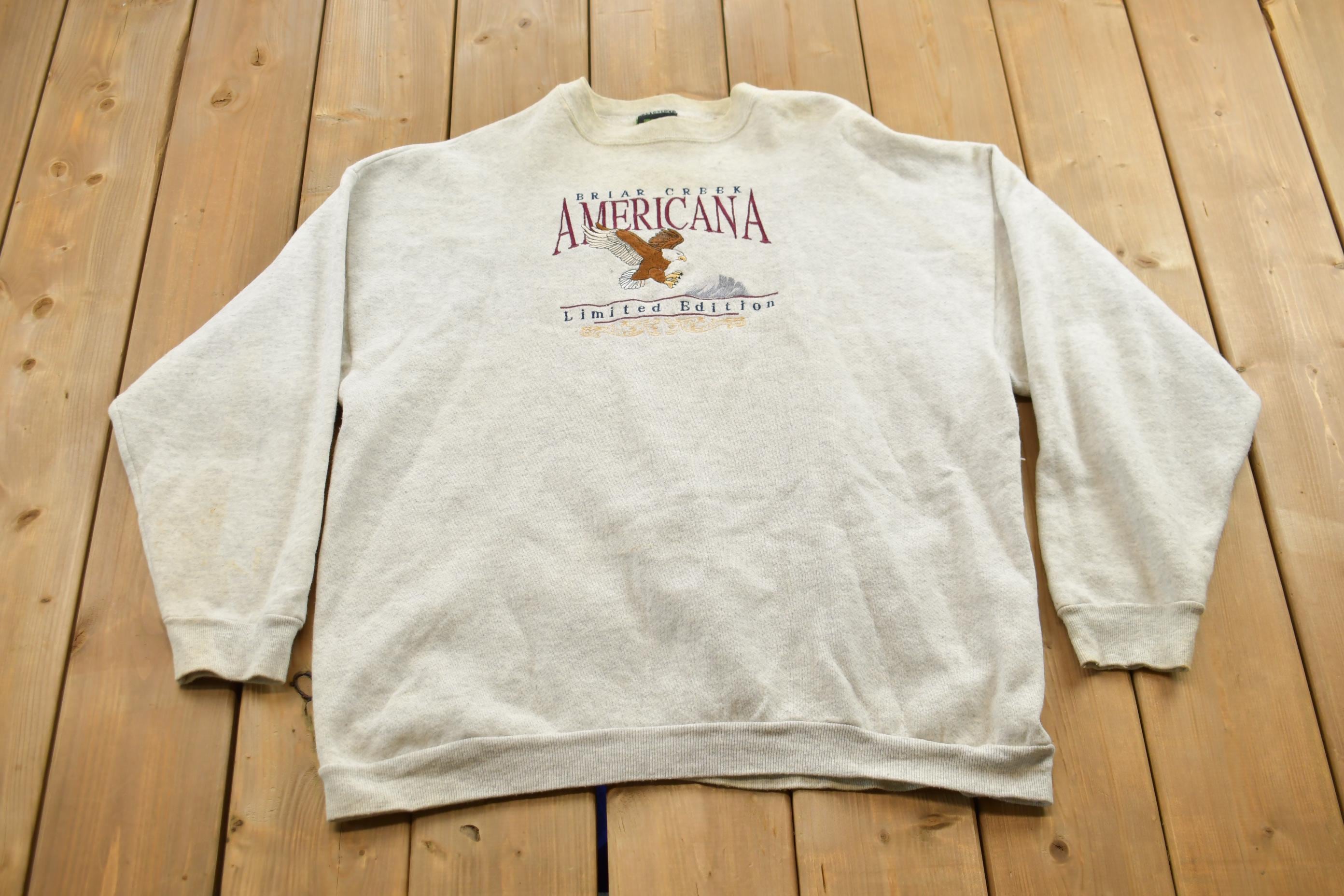 Vintage 1990s Briar Creek Americana Souvenir Crewneck Sweatshirt