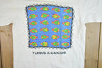 Vintage 1990s Turks Ans Caicos Souvenir T-Shirt  Vintage Streetwear  Vacation Tee  Travel T Shirt