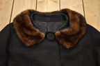 Vintage 1960s Fortsman Full Length Fur Collar Coat