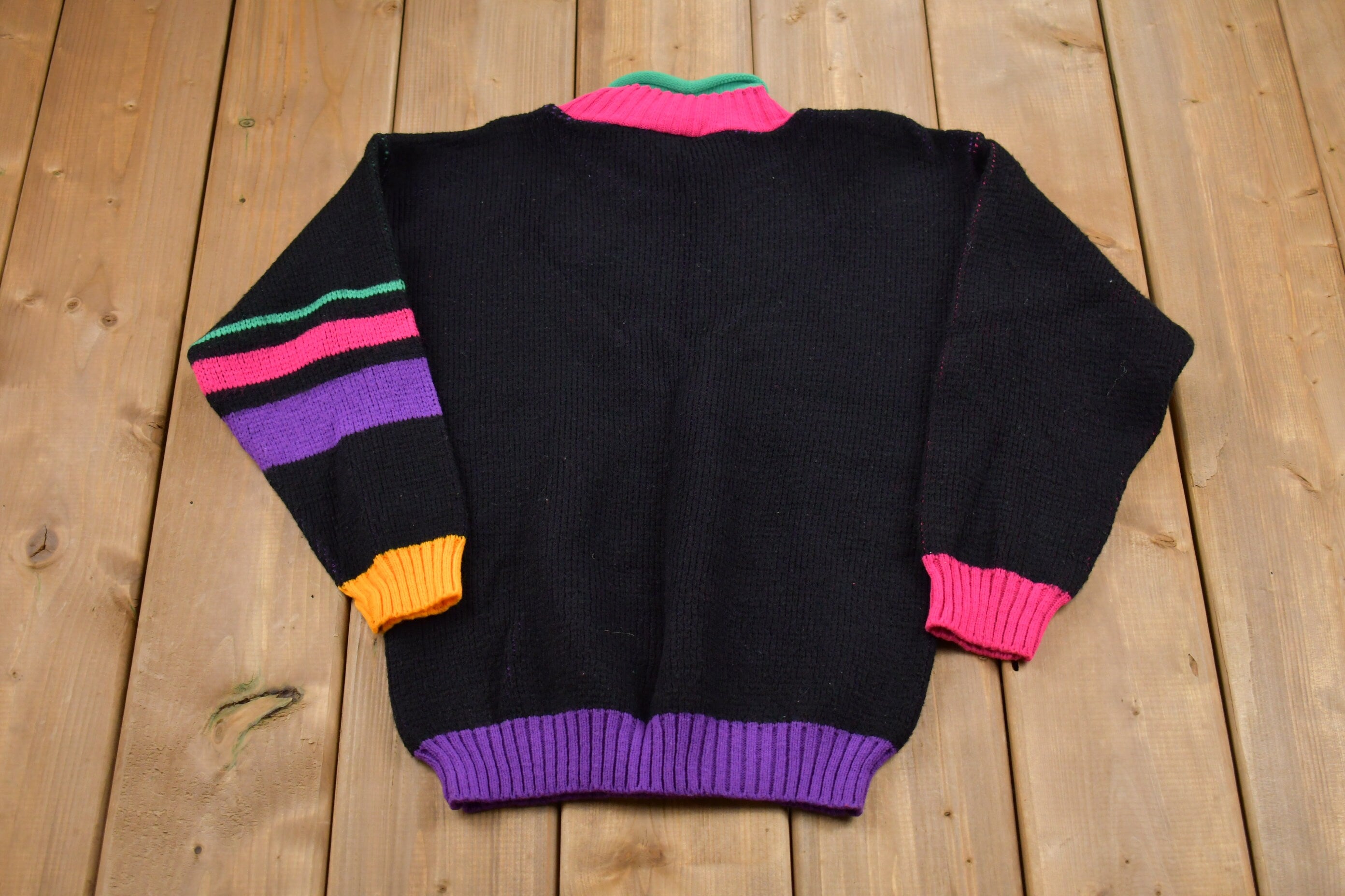 Vintage 1990s New Moves Heart Graphic Knitted Sweater