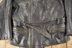 Vintage 1980sDark Brown Genuine Leather Women's Coat Size XL