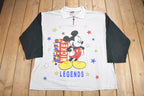 Vintage 1990s Mickey Legends Collared Long Sleeve Shirt
